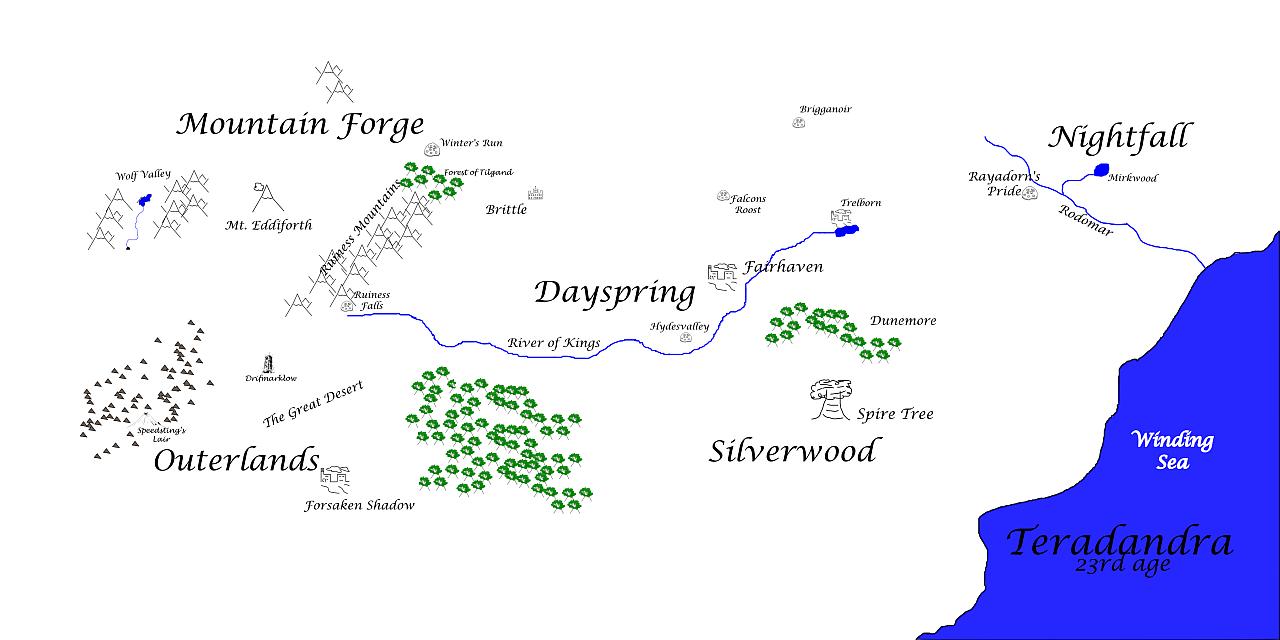 Map of Teradandra